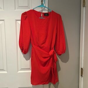 VICI WORN ONCE XS Red Dress with Tie